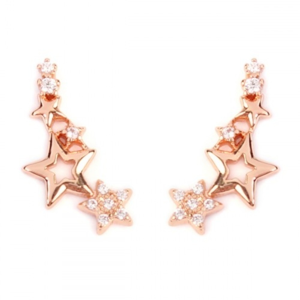 Shooting Star Crawler Earrings